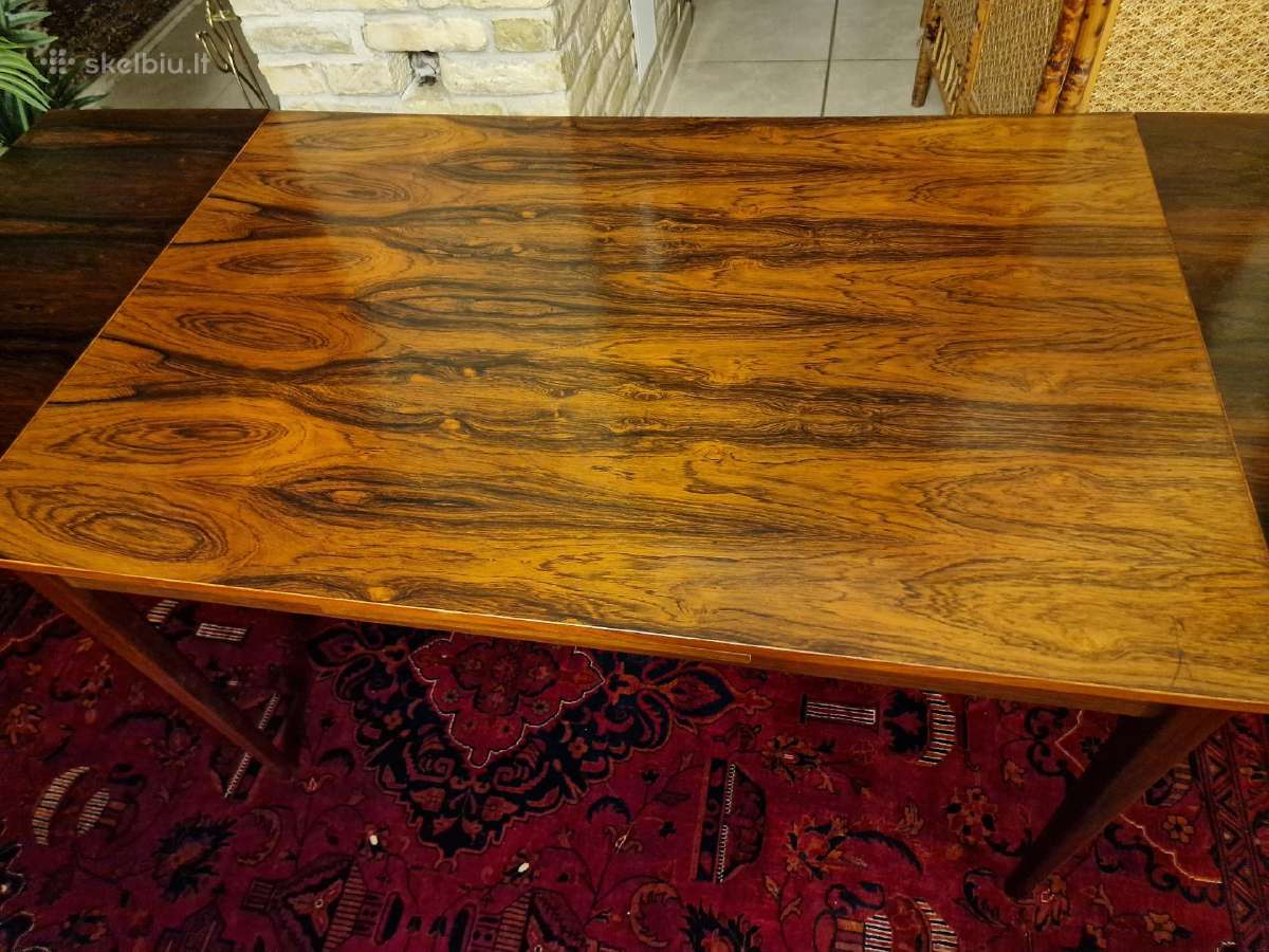 Prabangus mid century palisandro valgomojo stalas - nuotraukos Nr. 5