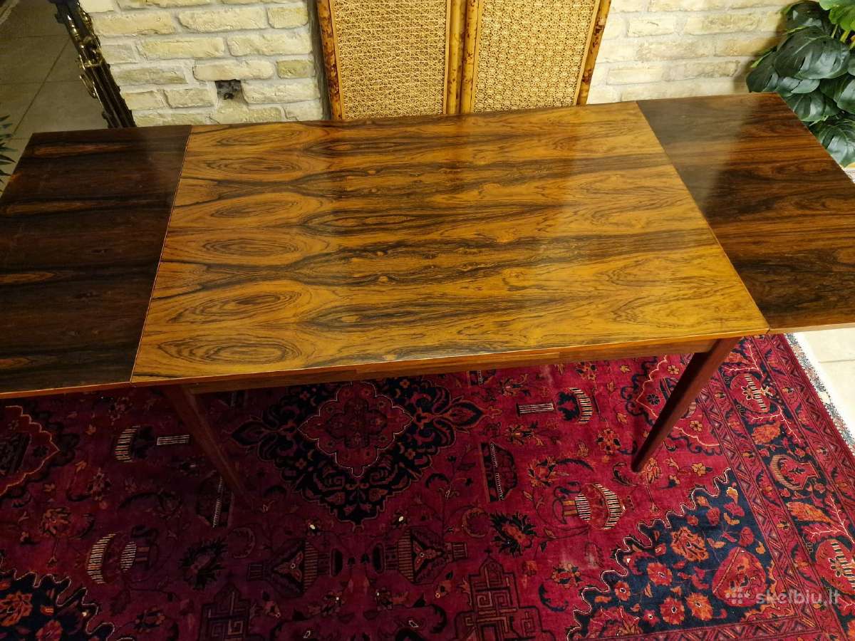 Prabangus mid century palisandro valgomojo stalas - nuotraukos Nr. 8