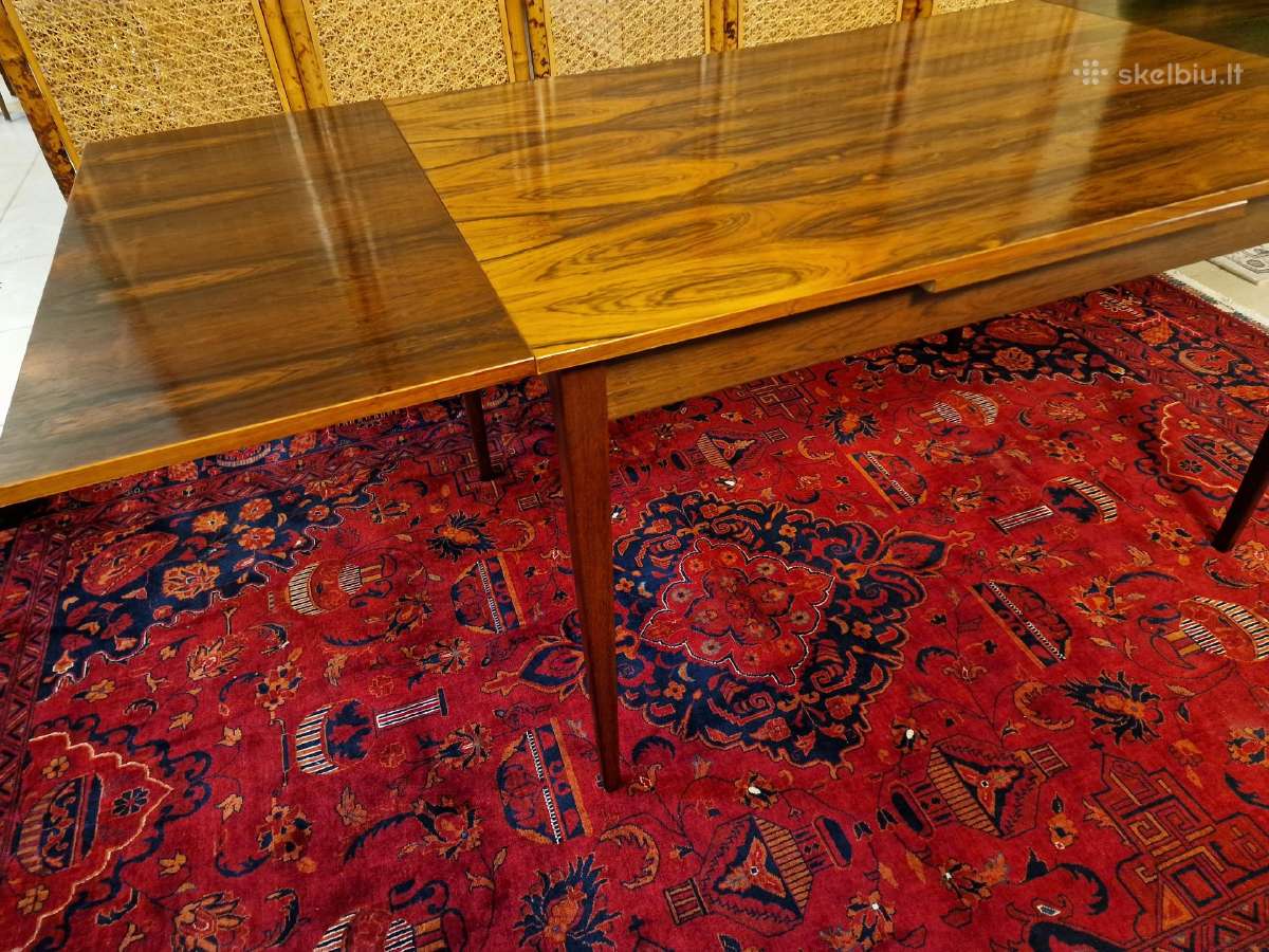 Prabangus mid century palisandro valgomojo stalas - nuotraukos Nr. 11