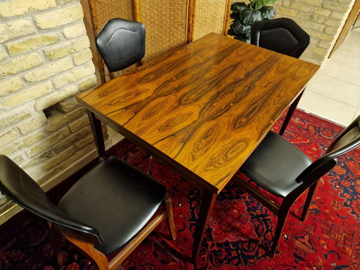 Prabangus mid century palisandro valgomojo stalas - nuotraukos Nr. 17