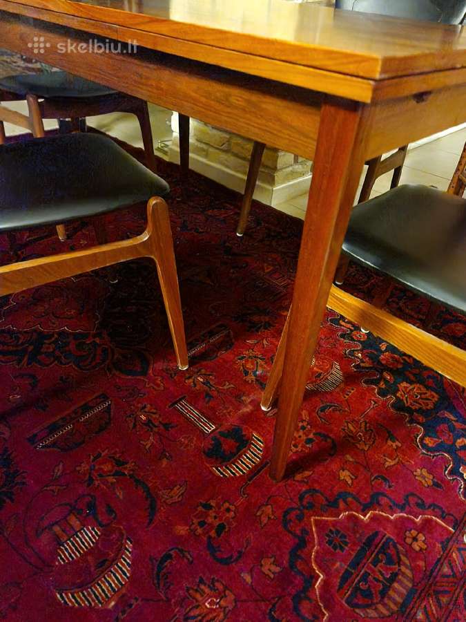 Prabangus mid century palisandro valgomojo stalas - nuotraukos Nr. 18