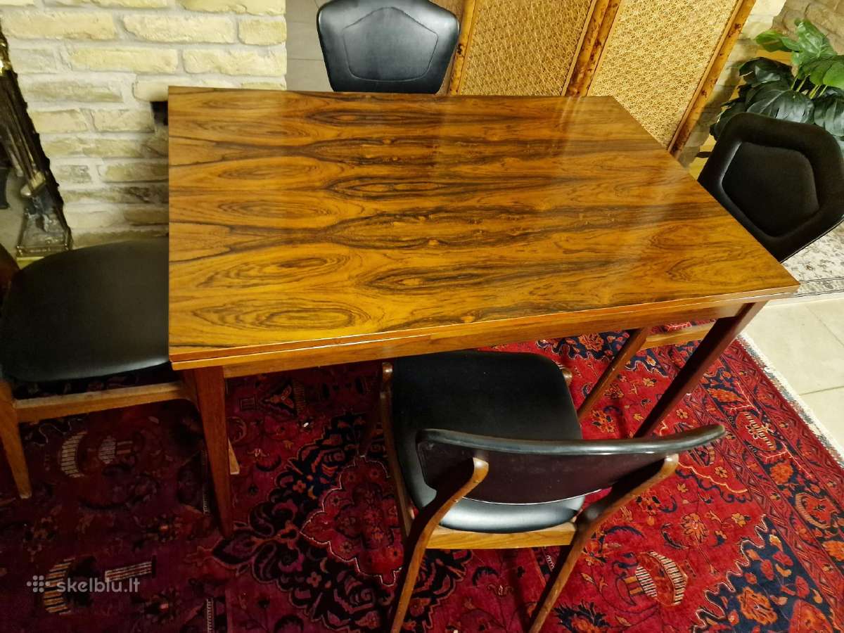 Prabangus mid century palisandro valgomojo stalas - nuotraukos Nr. 19