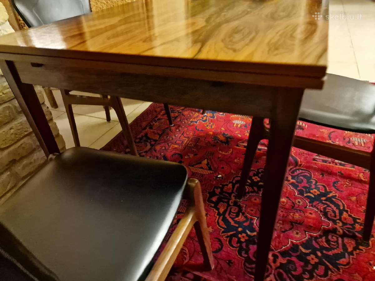 Prabangus mid century palisandro valgomojo stalas - nuotraukos Nr. 25
