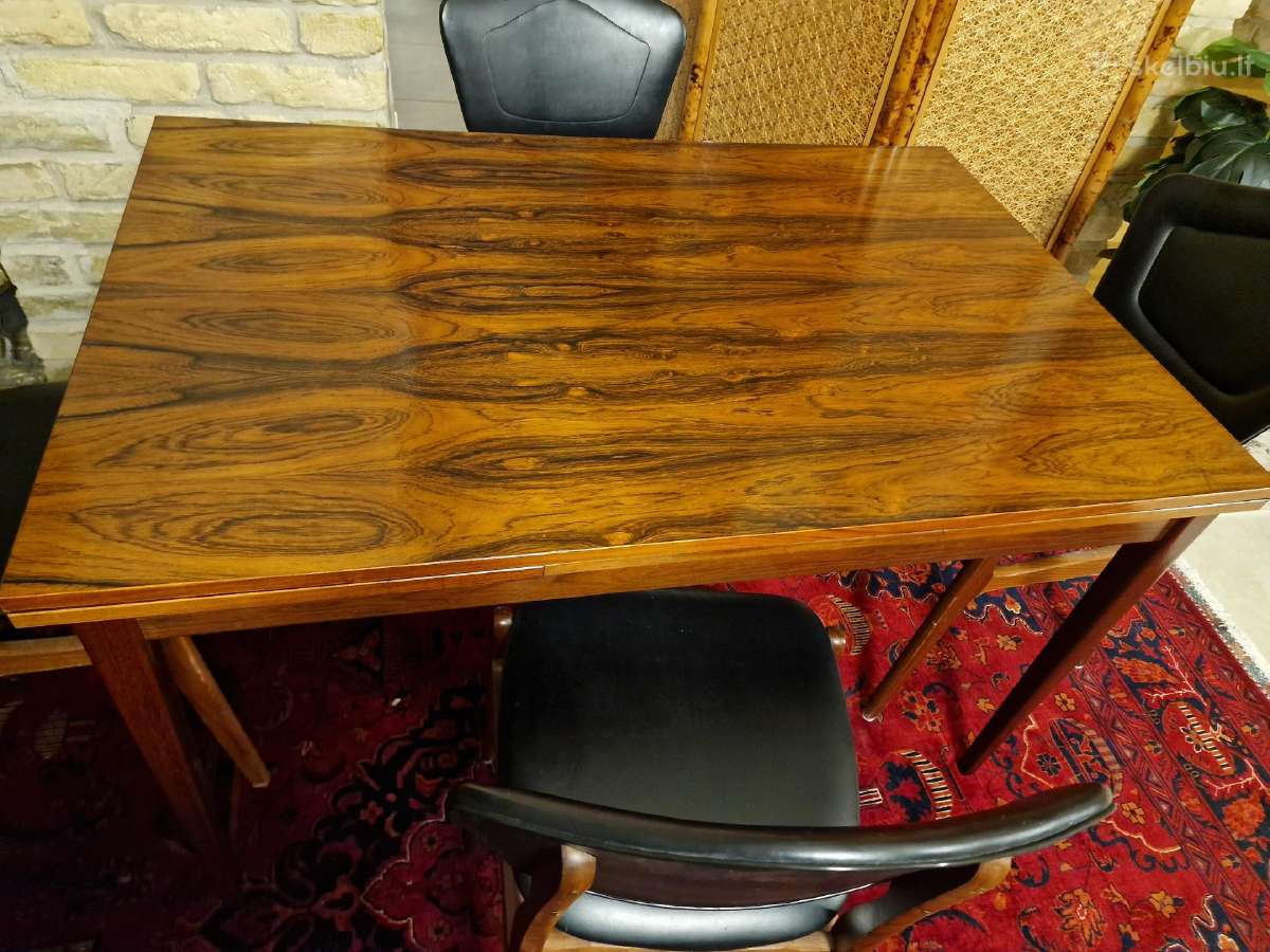 Prabangus mid century palisandro valgomojo stalas - nuotraukos Nr. 29