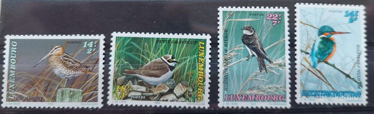 Liuksemburgas 1993 paukščiai, švarus Michel 1330-1
