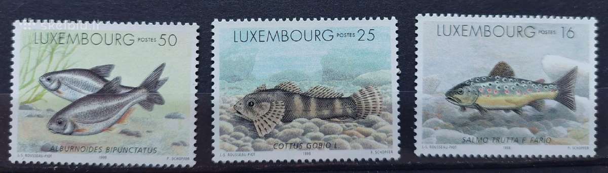 Liuksemburgas 1998 žuvis, švarus Michel 1437-1439
