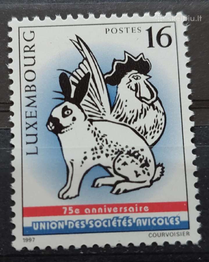 Liuksemburgas 1997 kiškis ir gaidys, švarus Michel