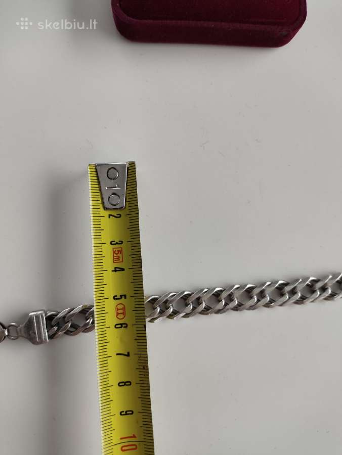 Sidabrinė grandinėlė ant rankos 34,47 gr, 925 prab - nuotraukos Nr. 4