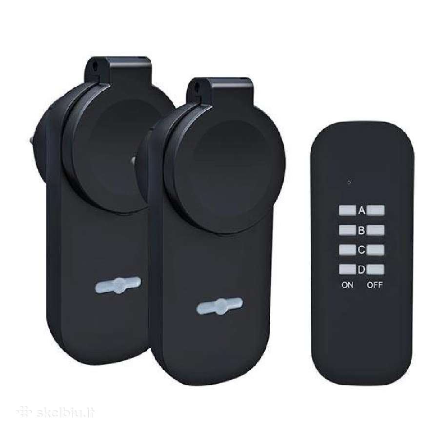Rinkinys 2x Lauko lizdas + nuotolinio valdymo pult