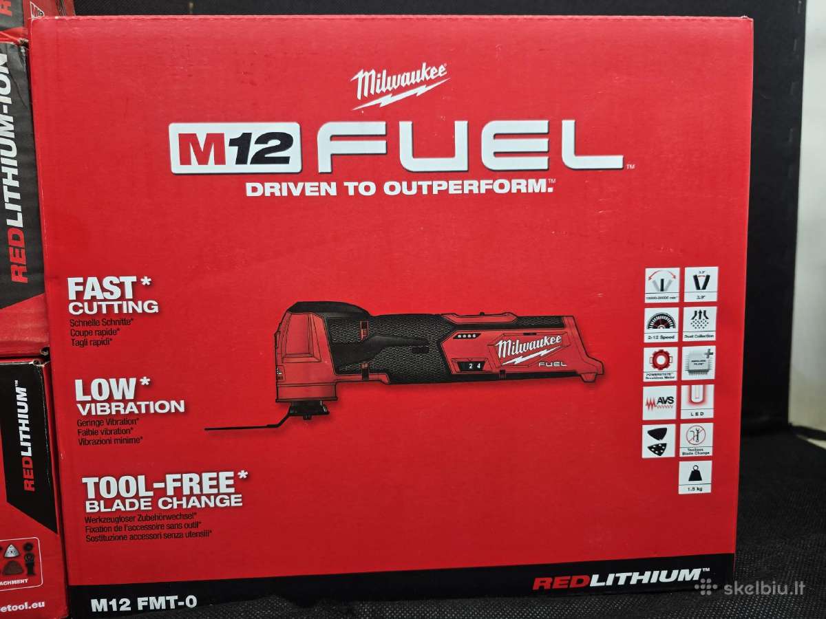 Daugiafunkcinis įrankis Milwaukee M18 M12 Fmt Bmt - nuotraukos Nr. 3