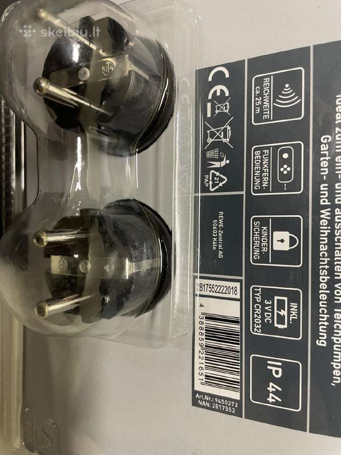 Rinkinys 2x Lauko lizdas + nuotolinio valdymo pult - nuotraukos Nr. 5