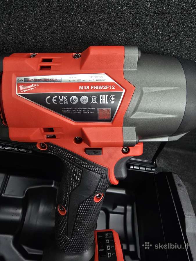 Smūginis veržliasukis Milwaukee M18 Fhiw2f12-502x - nuotraukos Nr. 3