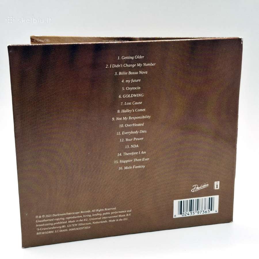 Billie Eilish - Happier Than Ever (CD, Albumas) - nuotraukos Nr. 2