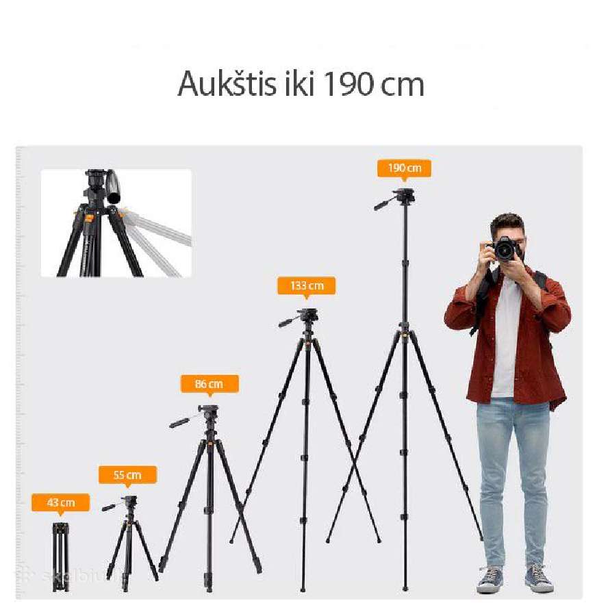 Profesionalus „k&f Concept“ trikojis stovas 190 cm - nuotraukos Nr. 4