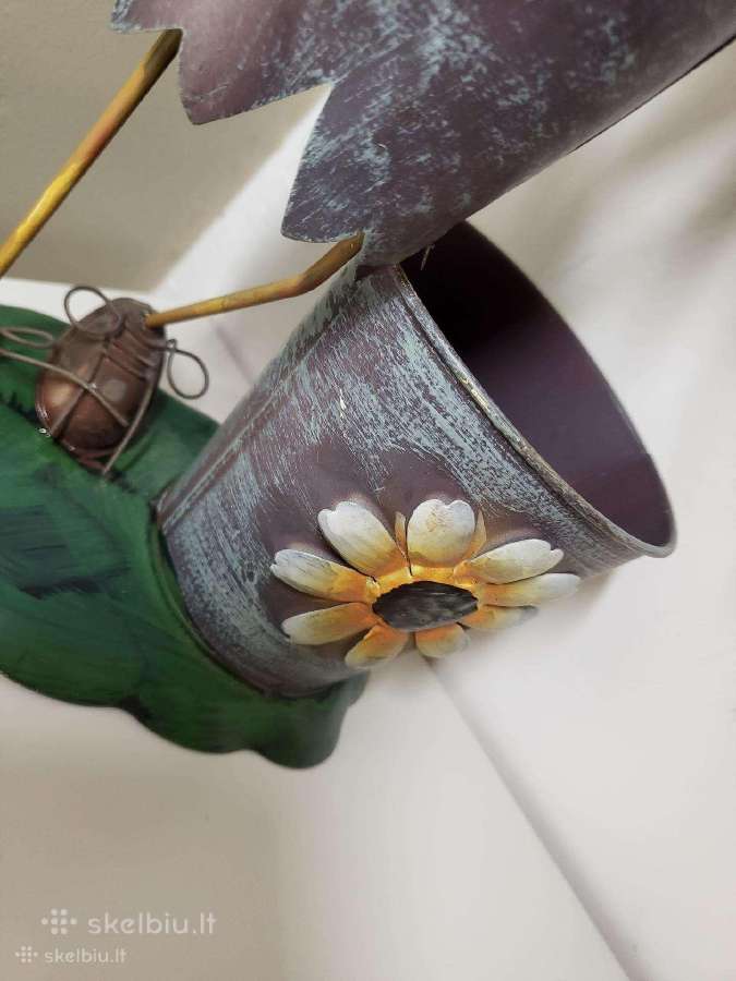 Metalinė skulptūrėlė „Katinas sodininkas" - nuotraukos Nr. 3