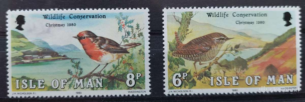 Meno sala 1980 paukščiai, švarus Michel 178-179