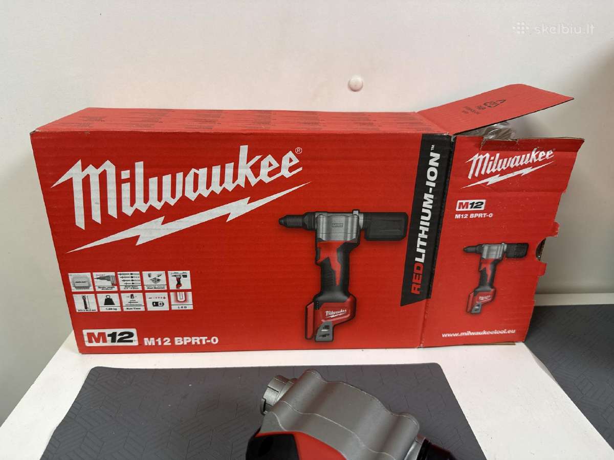 Kniediklis Milwaukee M12bprt-0 - nuotraukos Nr. 2