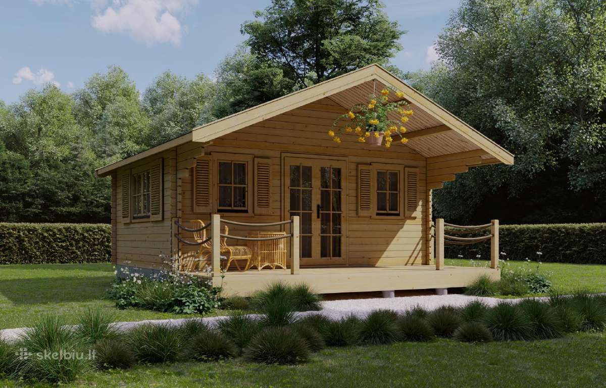 Pirtys, mediniai namai, žaidimų aikštelės - nuotraukos Nr. 3