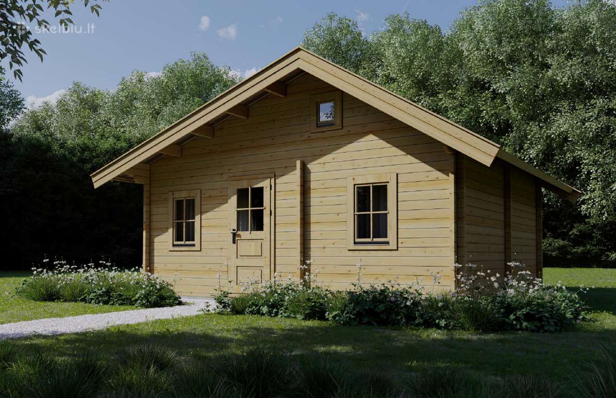 Pirtys, mediniai namai, žaidimų aikštelės - nuotraukos Nr. 5