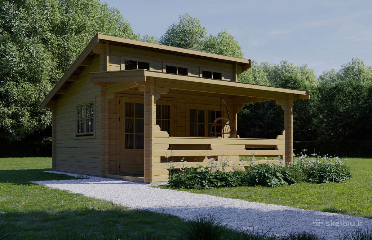 Pirtys, mediniai namai, žaidimų aikštelės - nuotraukos Nr. 8