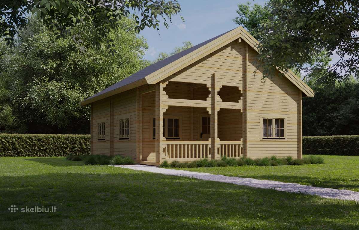 Pirtys, mediniai namai, žaidimų aikštelės - nuotraukos Nr. 9