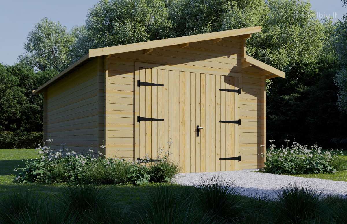 Pirtys, mediniai namai, žaidimų aikštelės - nuotraukos Nr. 13