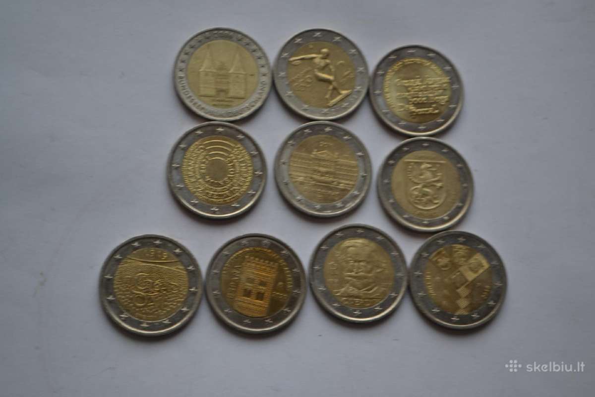 2 Euru monetos