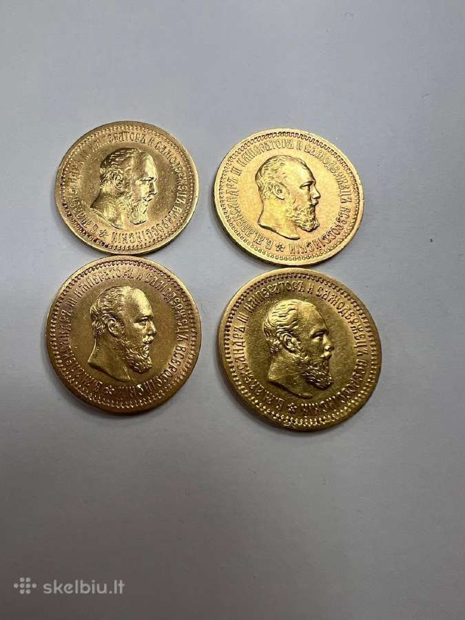 Parduodu auksines, senas monetas