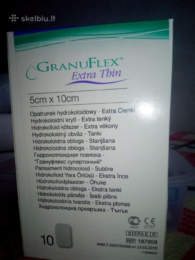 Granuflex 5x10 cm. Tvarsciai.