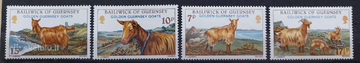 Gernsis 1980 Ožkos, švarus Michel 241-244