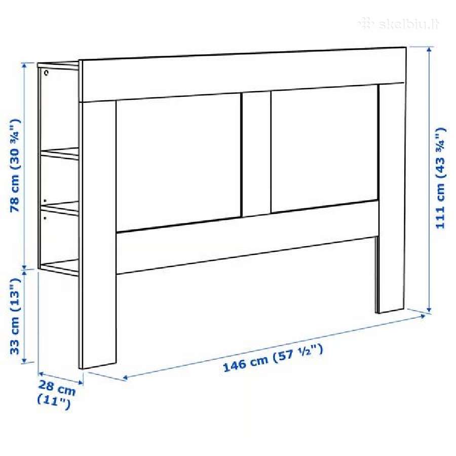 Ikea spintelės ir galvūgalis - nuotraukos Nr. 4