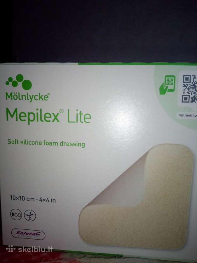 Mepilex Lite pleistrai.10x10cm.