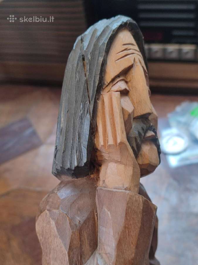 Religija medinis drožinys rūpintojėlis - nuotraukos Nr. 5