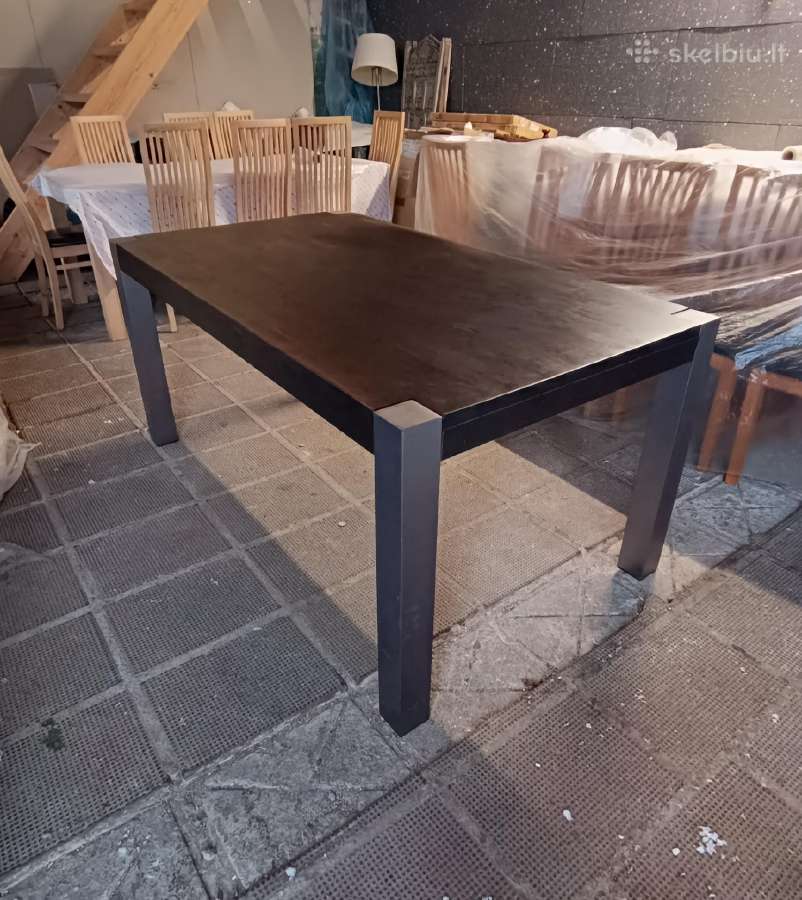 Rudas Ąžuolinis Stalas 160-260cm - nuotraukos Nr. 6