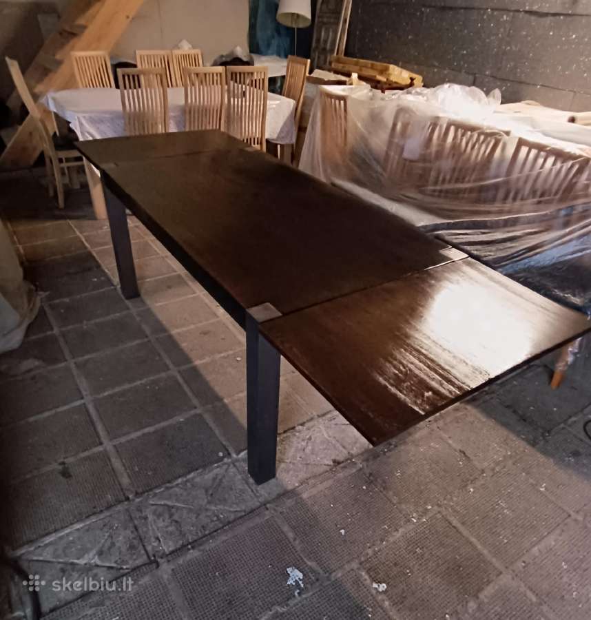 Rudas Ąžuolinis Stalas 160-260cm