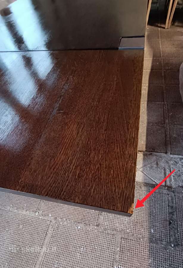 Rudas Ąžuolinis Stalas 160-260cm - nuotraukos Nr. 14