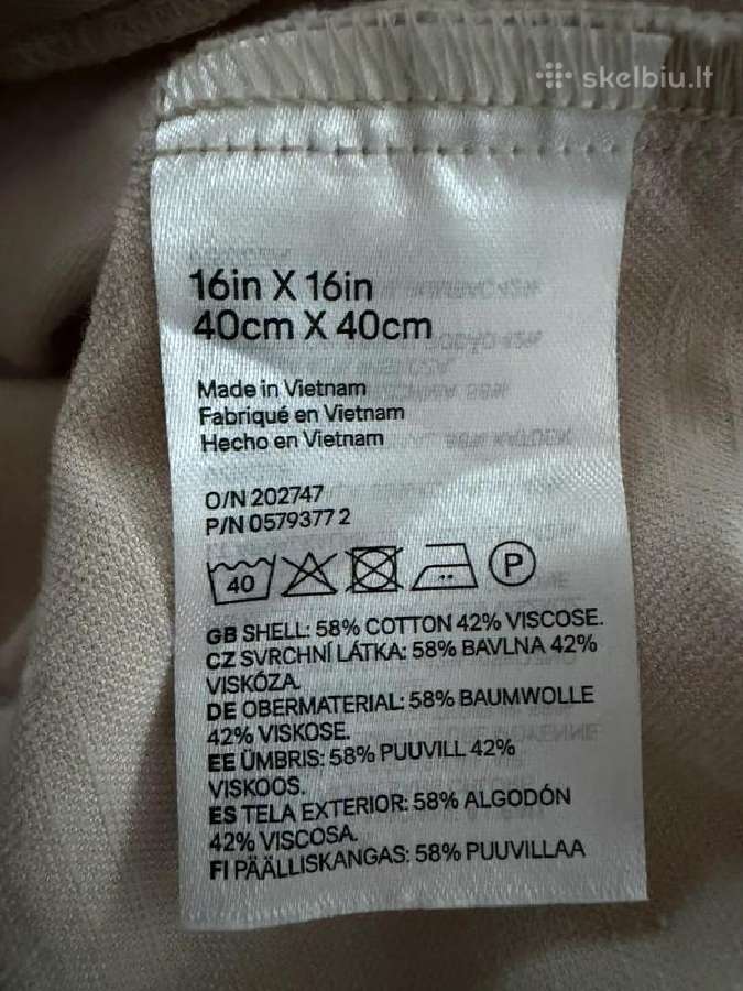 Stilingos kreminės spalvos dekoratyvinės pagalvės - nuotraukos Nr. 5