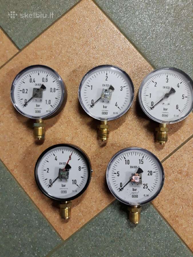 Manometrai nuo 4 iki 25 bar