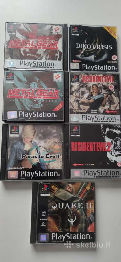 Ps1 Ps2 PS3 Ps5 žaidimai konsoles