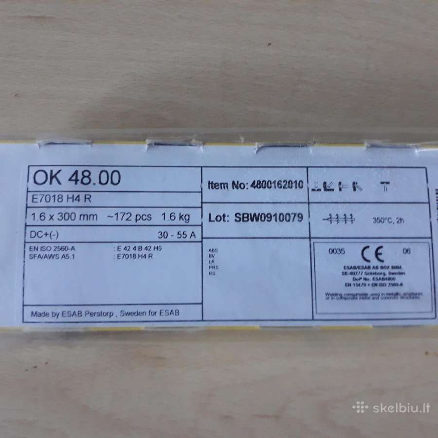 Suvirinimo elektrodai Esab