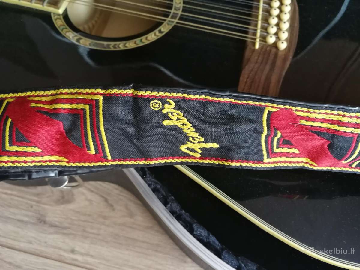 Puikia12 stygu Gitara su kietu deklu - nuotraukos Nr. 6