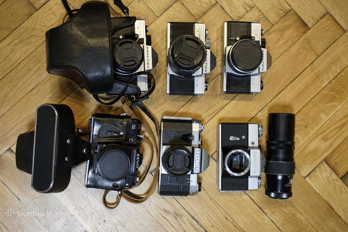 Parduodu analoginius fotoaparatus ir M42 objektyvu