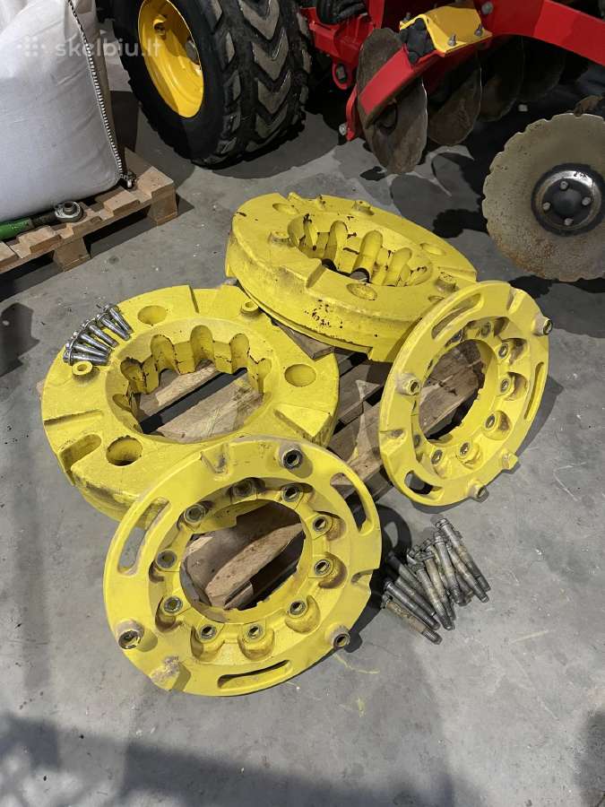 John deere svoriai i ratlankius