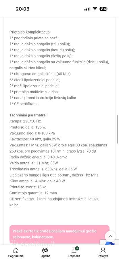 Naujas Daugiafunkc aparatas lieknėj procedūroms - nuotraukos Nr. 8