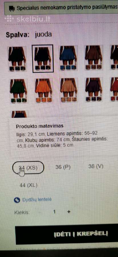 Shein sijonšorčiai su dviem kišenėmis - nuotraukos Nr. 8