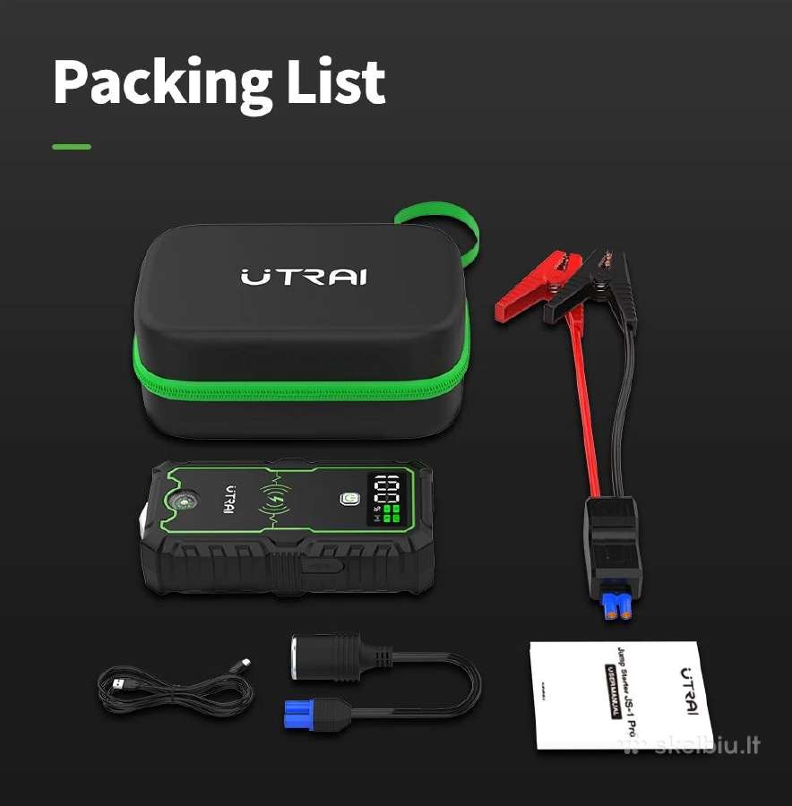 Utrai Užvedėjas Booster Powerbank - nuotraukos Nr. 6