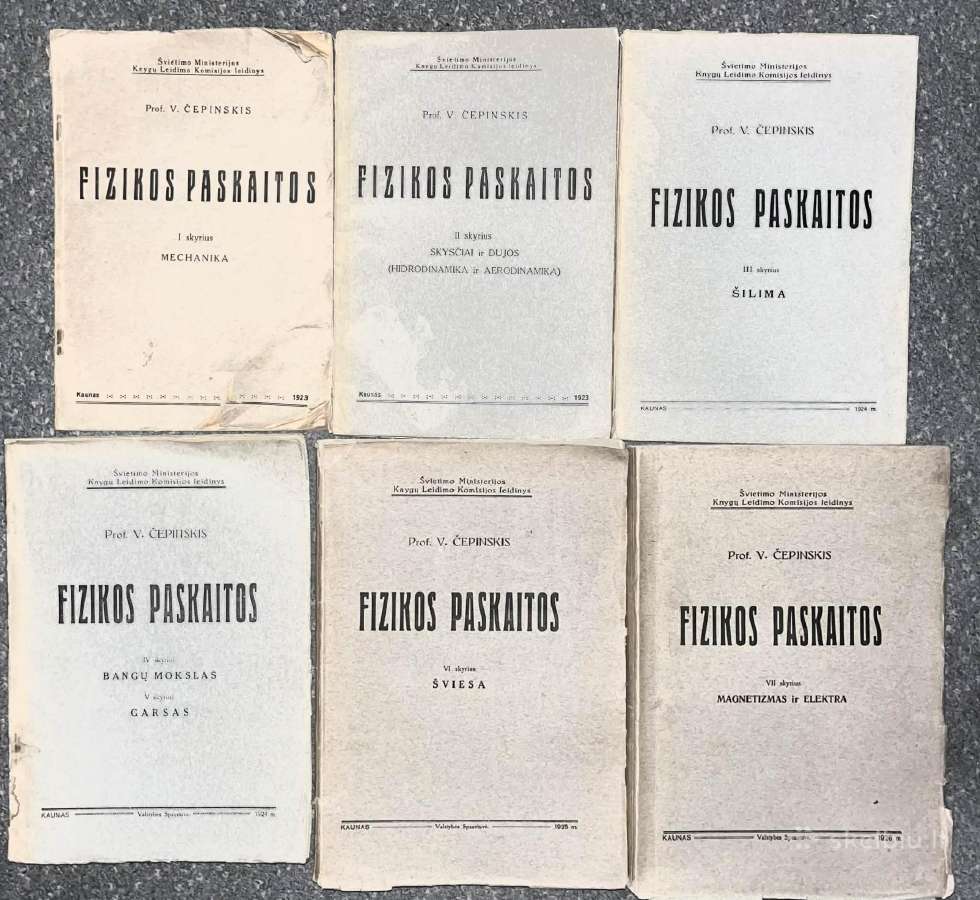 V.čepinskis. Fizikos paskaitos: I-VII tomas