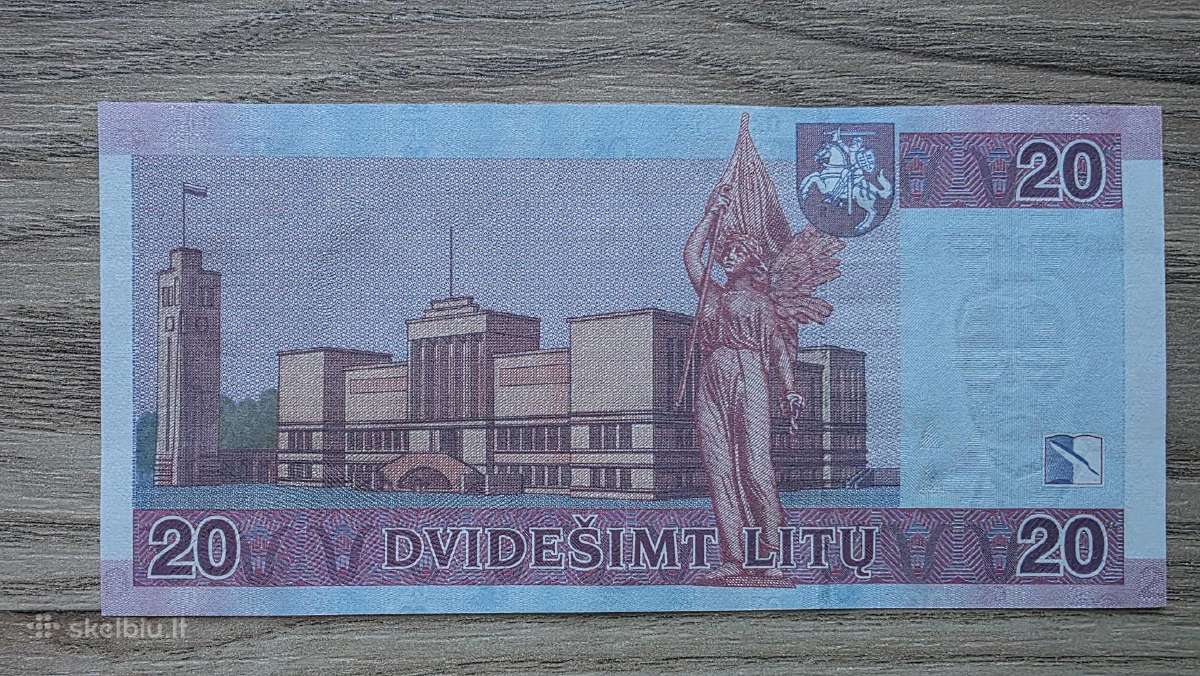 2007 metų 20 litų žemokas nr.ir gražus sr.skaičius - nuotraukos Nr. 2