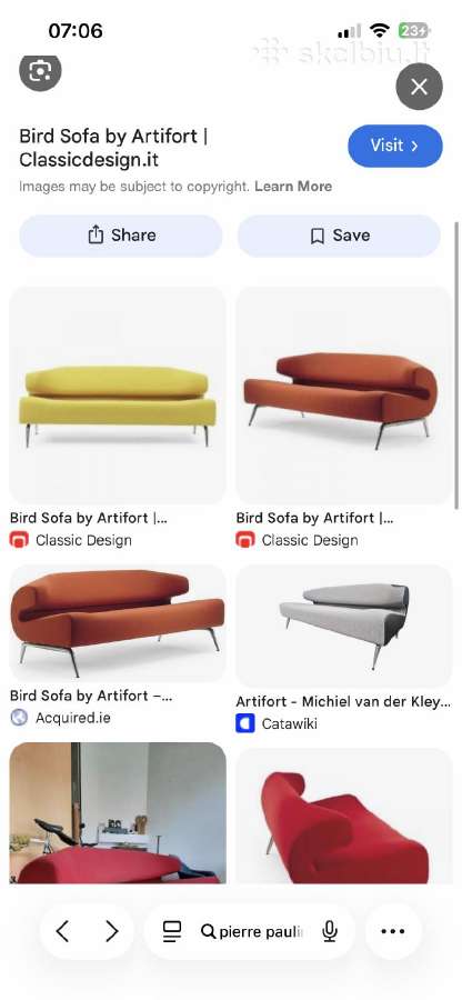 Vintage sofa - nuotraukos Nr. 6