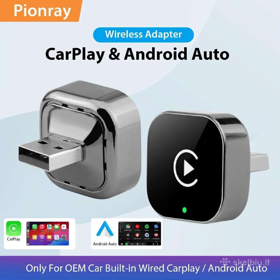 2in1 belaidis Carplay adapteris Android Auto - nuotraukos Nr. 5